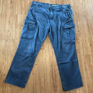 Carhartt Cargo Pants Men 40x30 (38x27) Gray Relaxed Fit Rugged Work Jeans